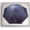 Automatic Deluxe Mini Umbrella w/ Curved Wooden Handle